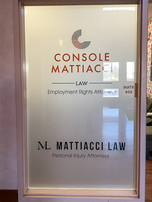 frosted glass sign interior